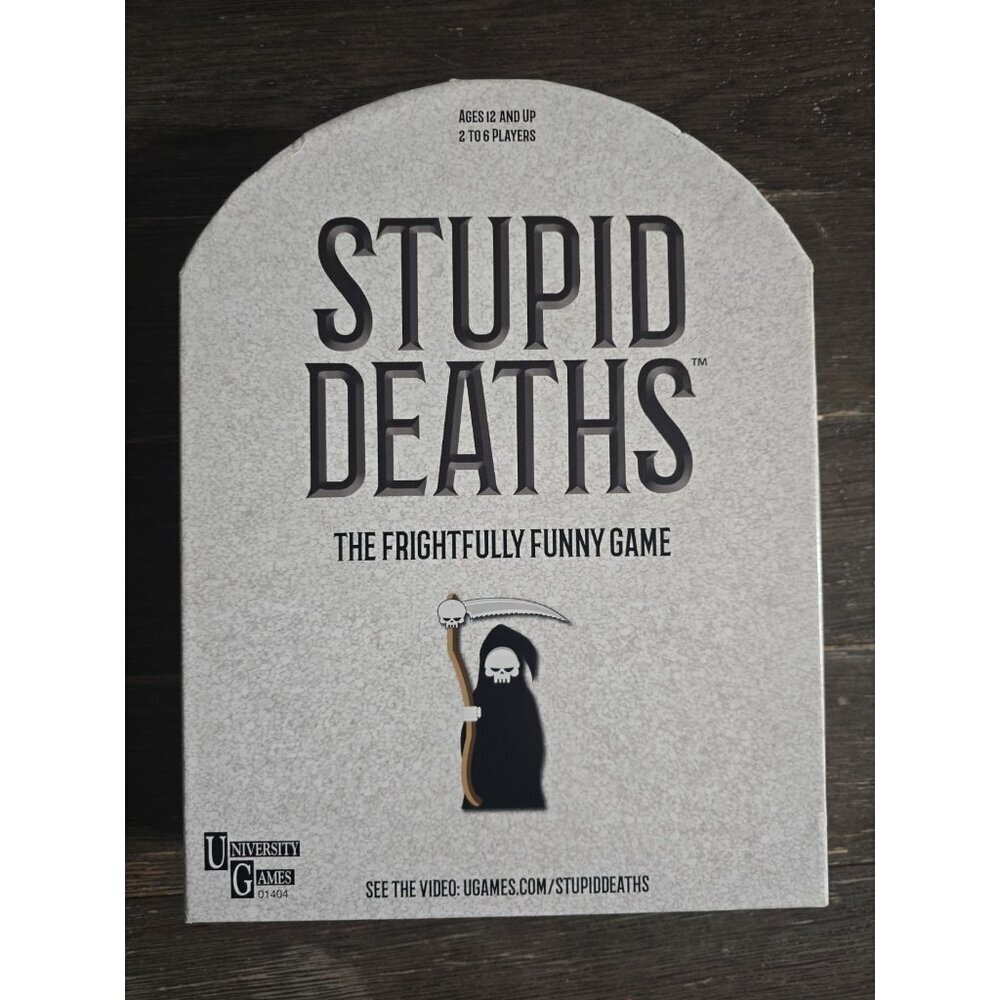 Stupid Deaths Board/Card Game (University Games, 2019) Complete NWOT